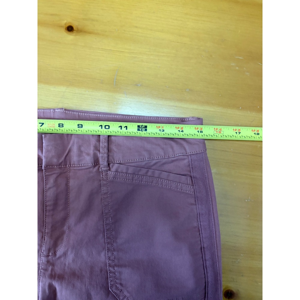 Old Navy Pixie Ankle Pants Womens 6 Mauve Pink Stretch Chino Patch Pocket - Picture 5 of 6